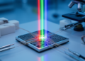 Voltage-controlled lithium niobate chip advances compact full-color laser displays
