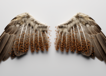 Continuous and asymmetric dorsal–ventral abundance associations along the wing in feather mite communities