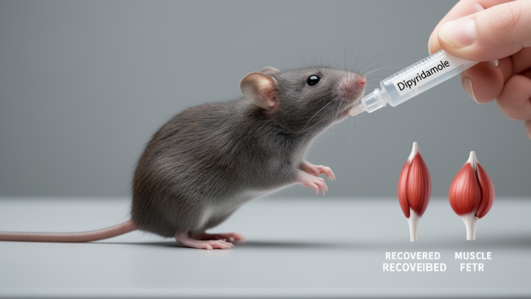 Post-remission muscle loss in rheumatoid arthritis improved by dipyridamole in mice