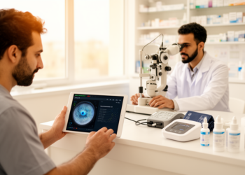 Pharmacy AI linked to eye screening and glaucoma adherence in Jordan