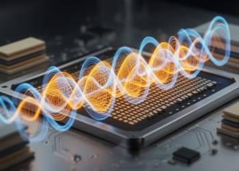 Beyond transistor limits: Hybrid magnetic-sound waves could boost computing speed and efficiency