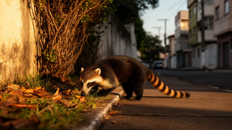 Coati recorded in densely urbanized Canoas, southern Brazil