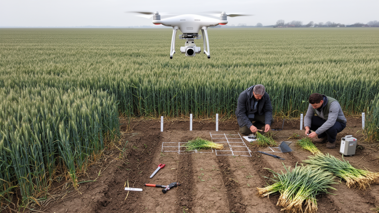 Fused UAV data improve winter wheat biomass estimates in two-season field study