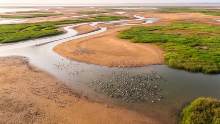 Dongting Lake wetlands reshaped as waterbird communities shift with recession