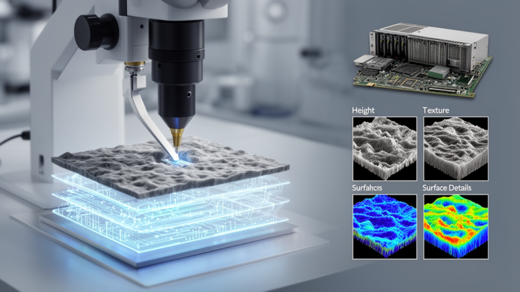 Physics-guided four-channel AI restores AFM images with fewer parameters