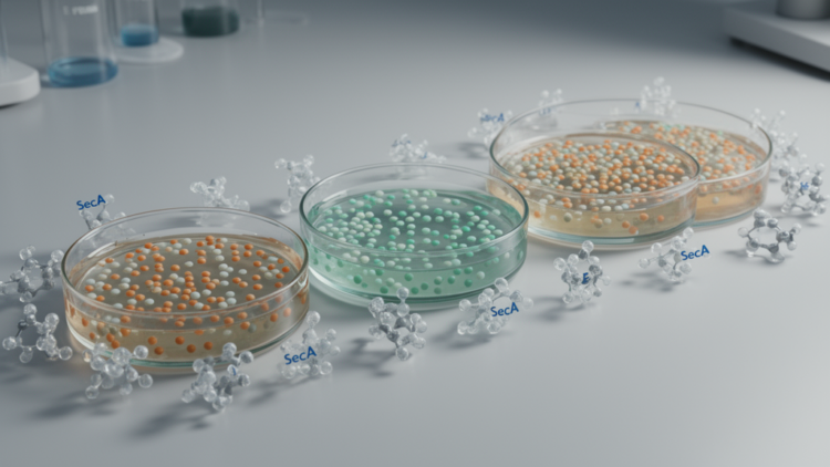 Cumulative SecA mutations strengthen azide selection in an E. coli prototype