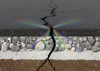 Crack Position Changes Stress Patterns in Semi-Rigid Asphalt Pavements