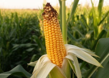 Higher maize density linked to weaker grain filling in apical grains