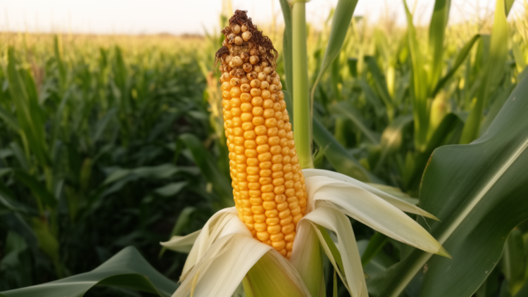 Higher maize density linked to weaker grain filling in apical grains