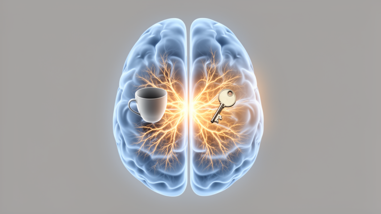 Working-memory signal changes sides as remembered objects cross the midline