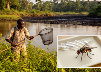 Spatial survey finds infective black flies 19 km from Benin breeding site