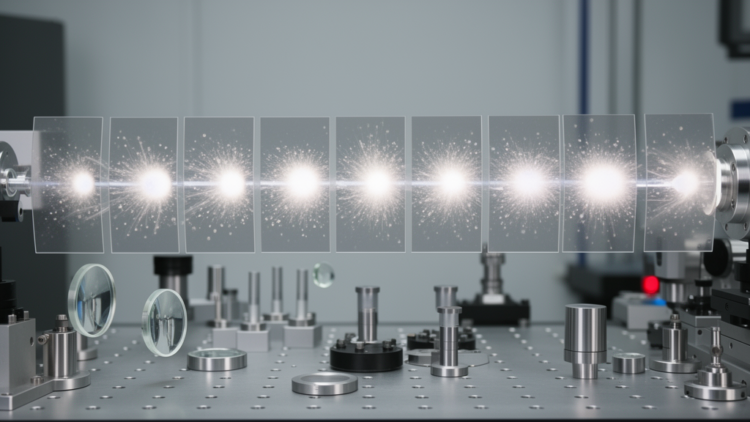 Logarithmic timing captures ultrafast events in 11 frames