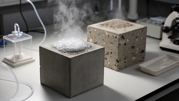 Carbonation curing helps plain concrete but may shorten blended-cement life