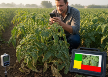 Multimodal model grades plant disease severity from field images