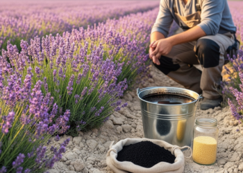 Combined organic biostimulants boost lavender growth and oil yield in greenhouse sandy-soil trial