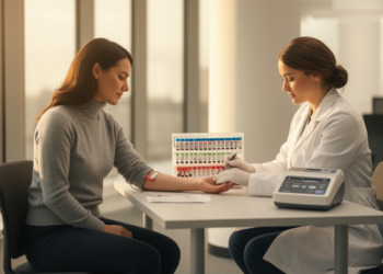 Systematic review links workplace blood screening economics to structured follow-up, with limited evidence on productivity