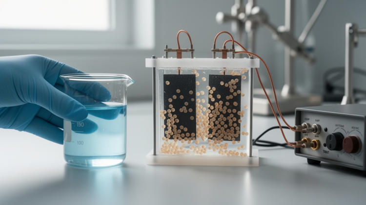 Laboratory Fe2O3/Co3O4 particle electrode achieves 93.4% tetracycline removal under optimized conditions
