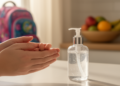Household cluster-randomized trial finds fewer symptom-defined respiratory episodes with study hand sanitizer