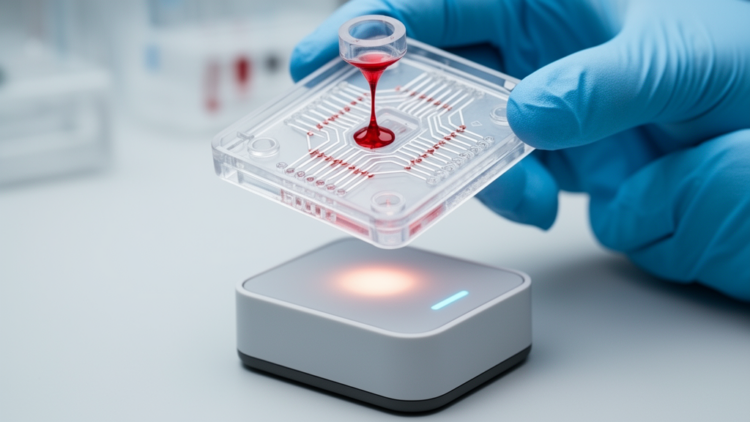 Lab-on-chip measures C-type natriuretic peptide in patient blood, saliva and urine