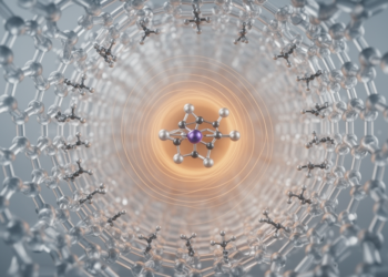 Magnetic probes reveal chemical environments inside molecular framework pores