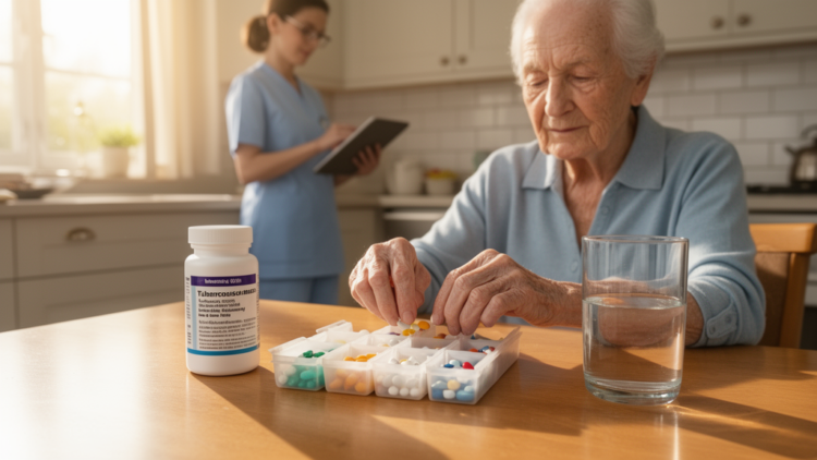 Multicenter observational cohort links symptom subtypes with medication adherence in older pulmonary tuberculosis patients