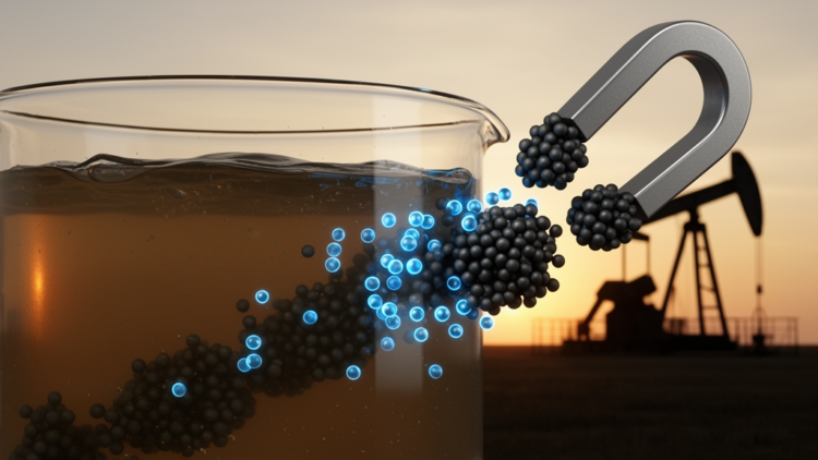 Lab study links magnetic nanocomposite to divalent-ion removal and improved oil recovery in formulated flooding tests
