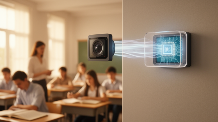 Simulated federated TinyML detector runs classroom behavior analysis on a microcontroller