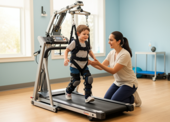 Systematic review links robot-assisted gait training to walking gains in children with cerebral palsy
