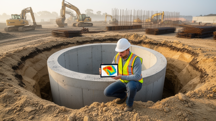 Simulation study links hybrid machine learning to ring-foundation capacity in variable soils