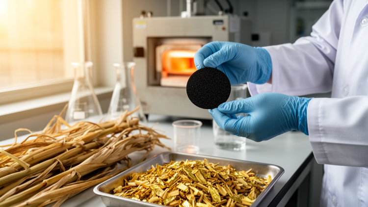 Corn-straw biochar/MXene/MnO2 composite reaches 1,049.95 F g−1 in electrode study