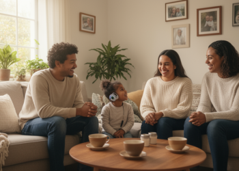 Qualitative interviews link social connections to wellbeing in immigrant families with deaf children