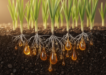 Experimental sucrose treatment linked to mucilage-like root exudates in bentgrass