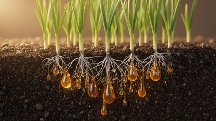 Experimental sucrose treatment linked to mucilage-like root exudates in bentgrass