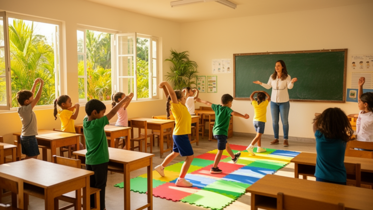 Protocol for five-year cluster-randomized trial of active lessons and breaks among Aracaju schoolchildren