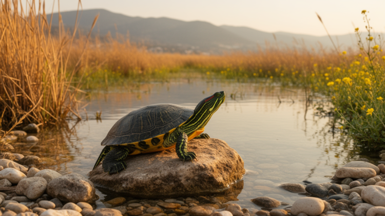 Chinese stripe-necked turtle recorded on Greek island of Lesvos for first time