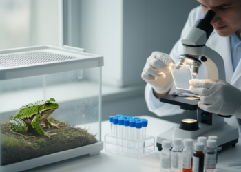 Cytogenetic study of 30 Hunan farm frogs finds 26 chromosomes and four submetacentric pairs