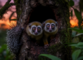 Short field observation documents shared tree-cavity use by Caribbean night monkeys and Quichua porcupines in Colombia