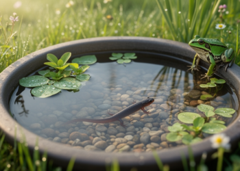 Citizen science field study finds amphibian colonization and breeding in Austrian garden mini-ponds during first season