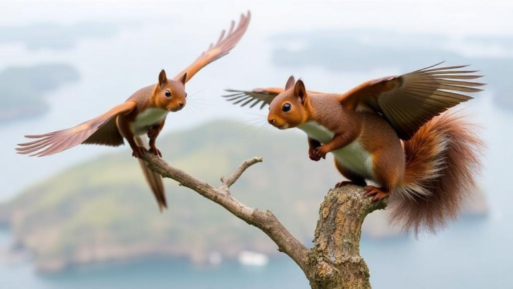 Two Giant Flying Squirrels, One Island, Two Very Different Genetic Journeys