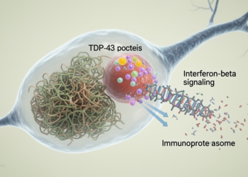 Experimental ALS study identifies interferon-beta immunoproteasome pathway for TDP-43 clearance