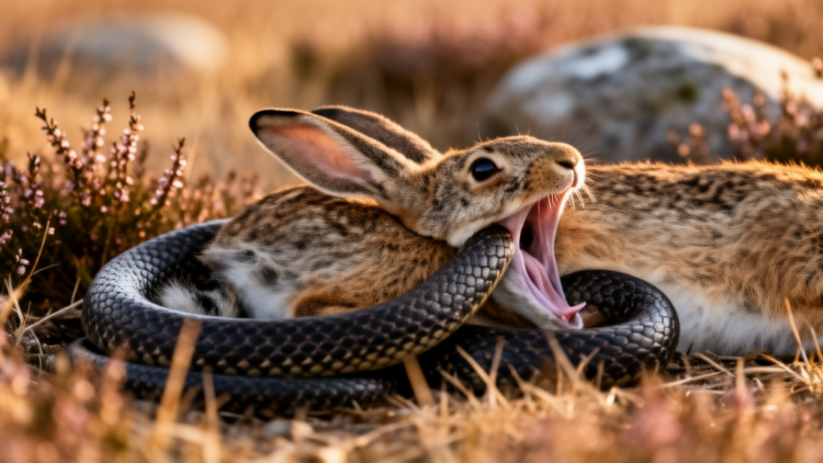 Research report: Overly optimistic adder, Vipera berus (Linnaeus, 1758), killing and intending to swallow an oversized young hare, Lepus europaeus Pallas, 1778