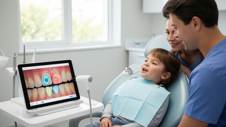 Photo-based AI classifies cavities and restorations in children’s primary molars