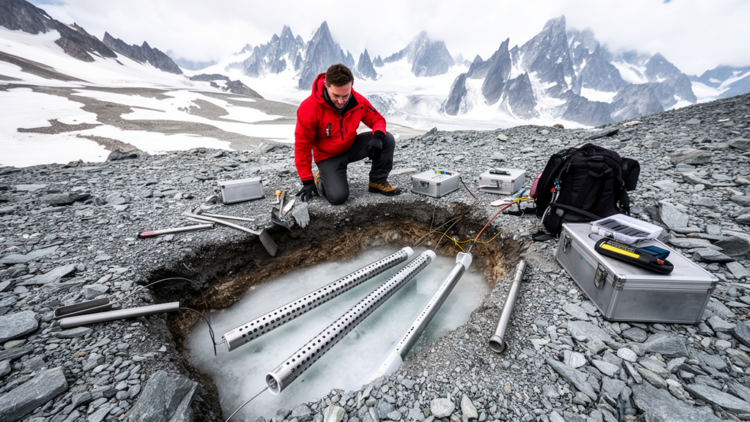 Research report: Checking the depth specificity of a subterranean sampling device in alpine rock debris