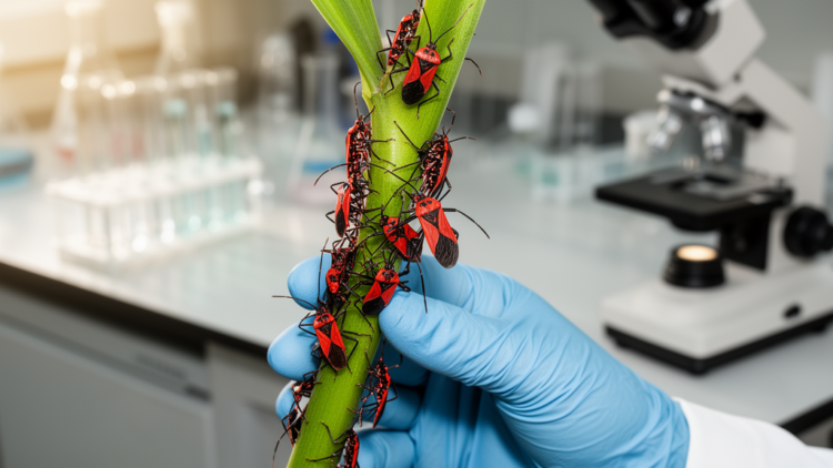 Five-specimen cytogenetic study finds a 22-chromosome karyotype in Nysius graminicola