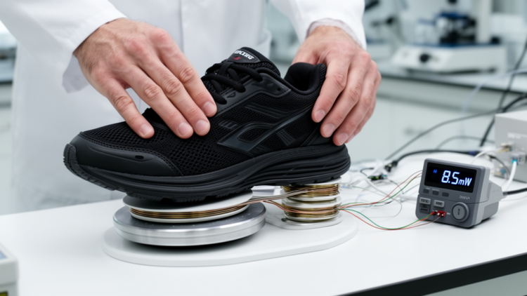 Hybrid heel-strike harvester reaches 8.5 milliwatts in laboratory testing
