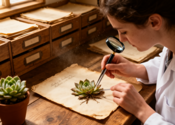 Nomenclatural study designates type specimens for Italian alpine plant Sempervivum dolomiticum