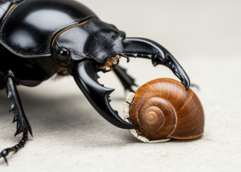 Single-beetle observations document rapid, alternating shell opening and feeding by Licinus depressus