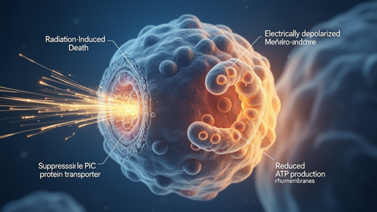 Radiation suppresses PiC, triggering mitochondrial dysfunction and glioma cell death