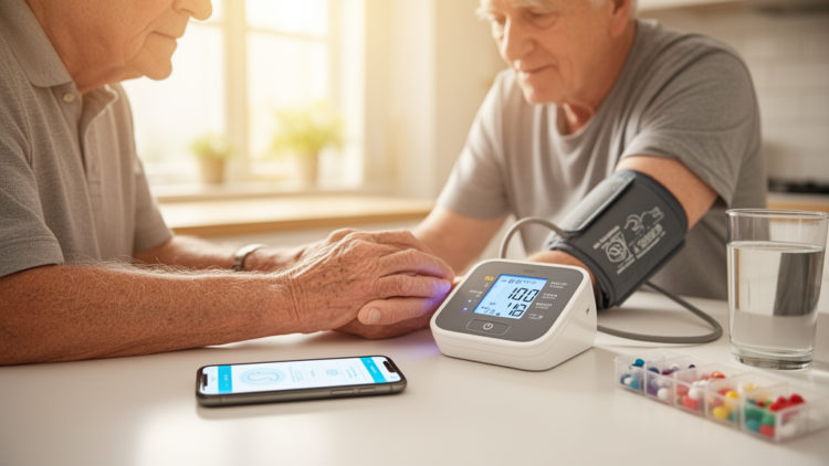 Single-arm pre-post study links 12-month mobile hypertension care with improved blood pressure and quality of life in adults aged 60–70