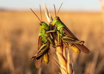 Captive grasshoppers show cross-subfamily male-male mating attempt